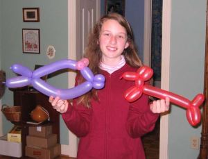 Emma went with a neighbor to Aubun, Ga. to assist with a day of Compassion in Action with 12 Stone Church.  She made balloon animals for the children.