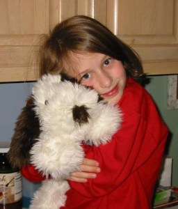 When Emma attended George Walton Academy, she was in a Brownie troop, and I was there at every meeting, helping out.  The girls used some of their cookie money on a trip to Build-A-Bear, and Emma got this little dog.  Emma Roey, Emma Katherine Roey, Emma Kate Roey